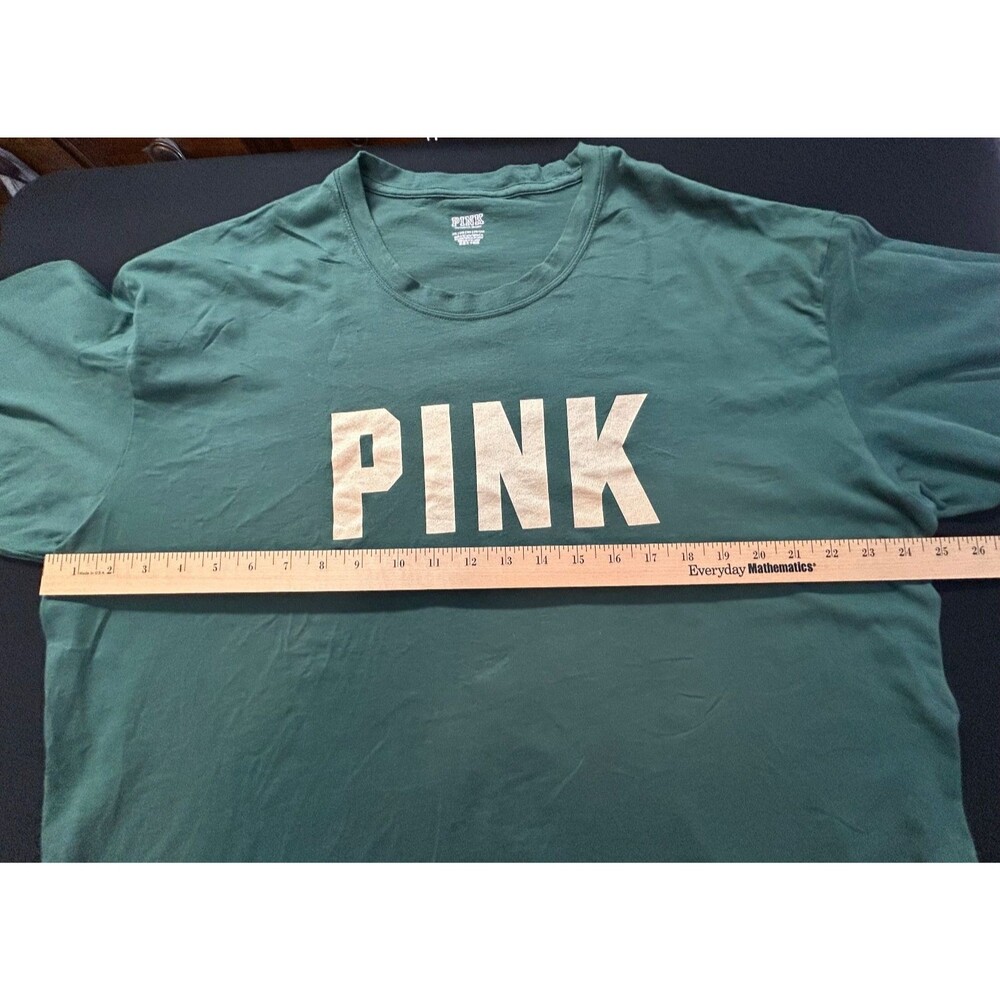 NWOT Victorias Secret PINK XXL Campus Tee Long Sleeve Bold Chest Logo Shirt 2X - Picture 5 of 7
